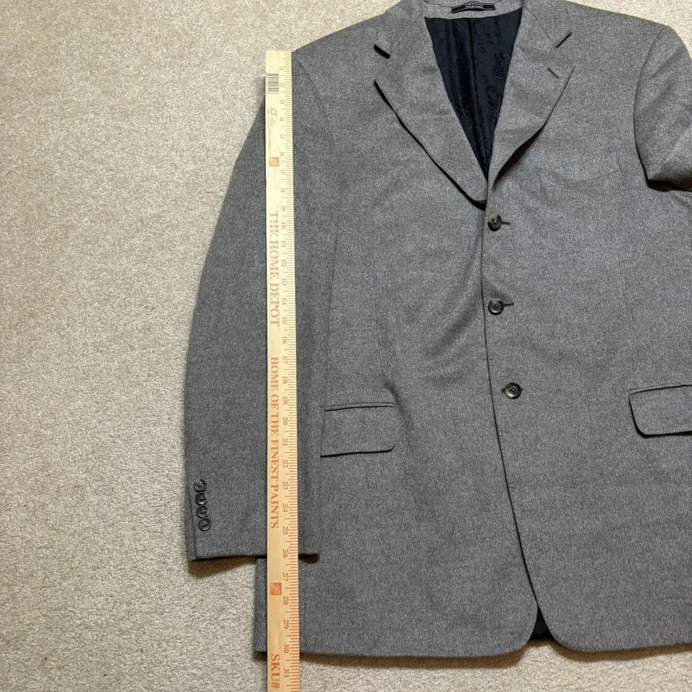 Arnold Brant Blazer Mens 46 Gray‎ Cashmere Mink Sport Coat Made Canada
